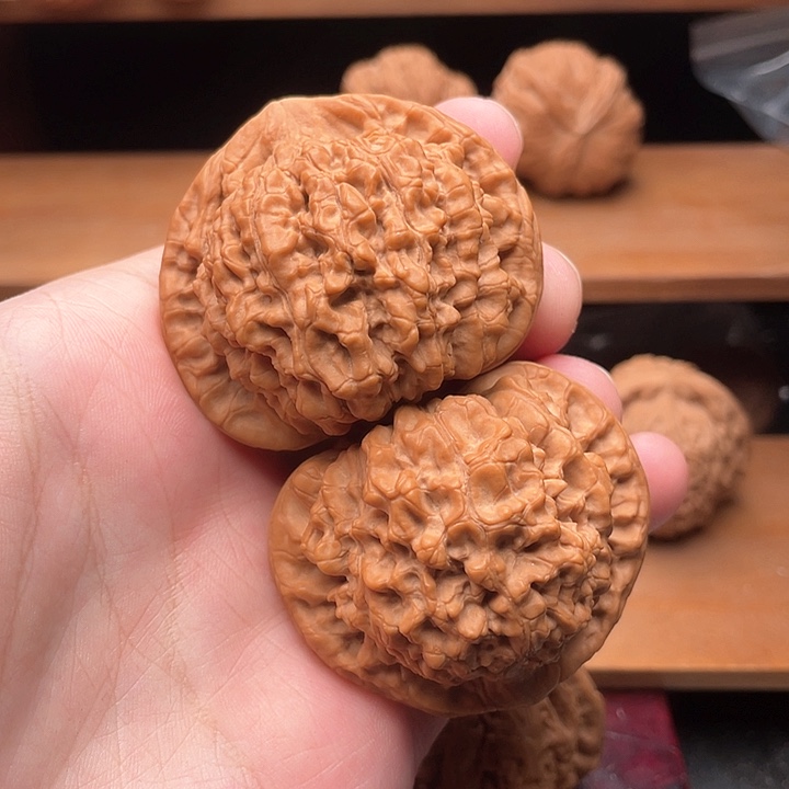 吊坠文玩核桃50毕业全品麒麟纹官帽