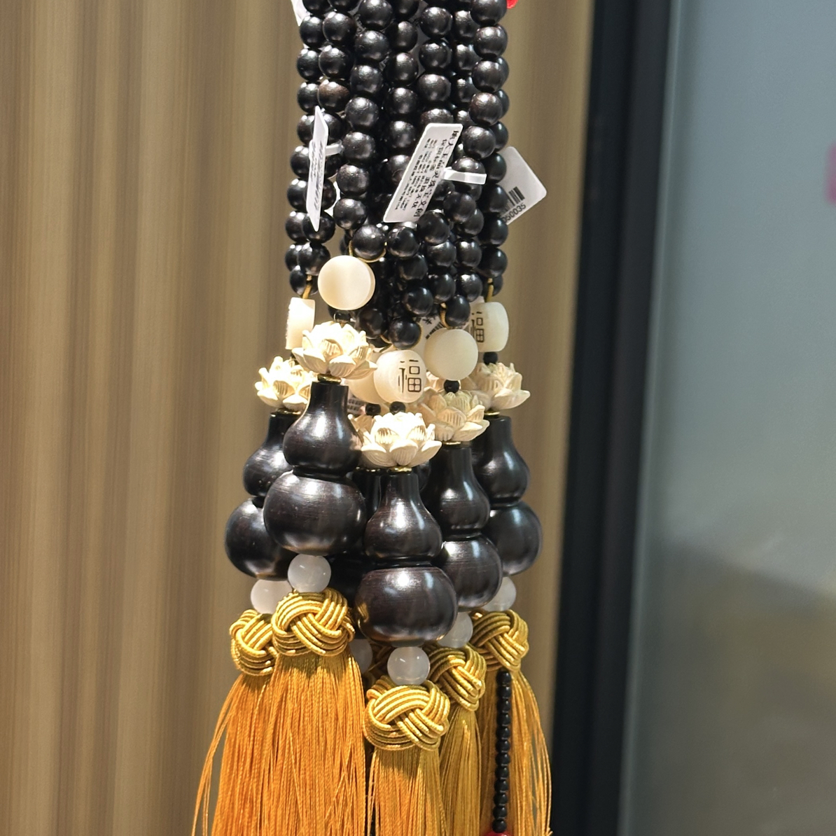 福禄双全｜黑檀葫芦莲花挂饰车挂门帘挂多样发一