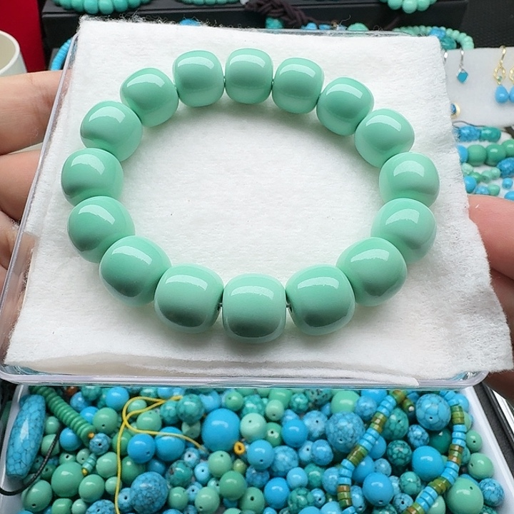 卡14/13绿老型珠手串