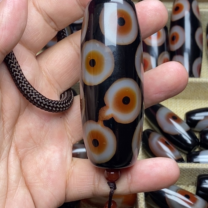 玛瑙/玉髓桶珠未镶嵌用****5十二眼mx