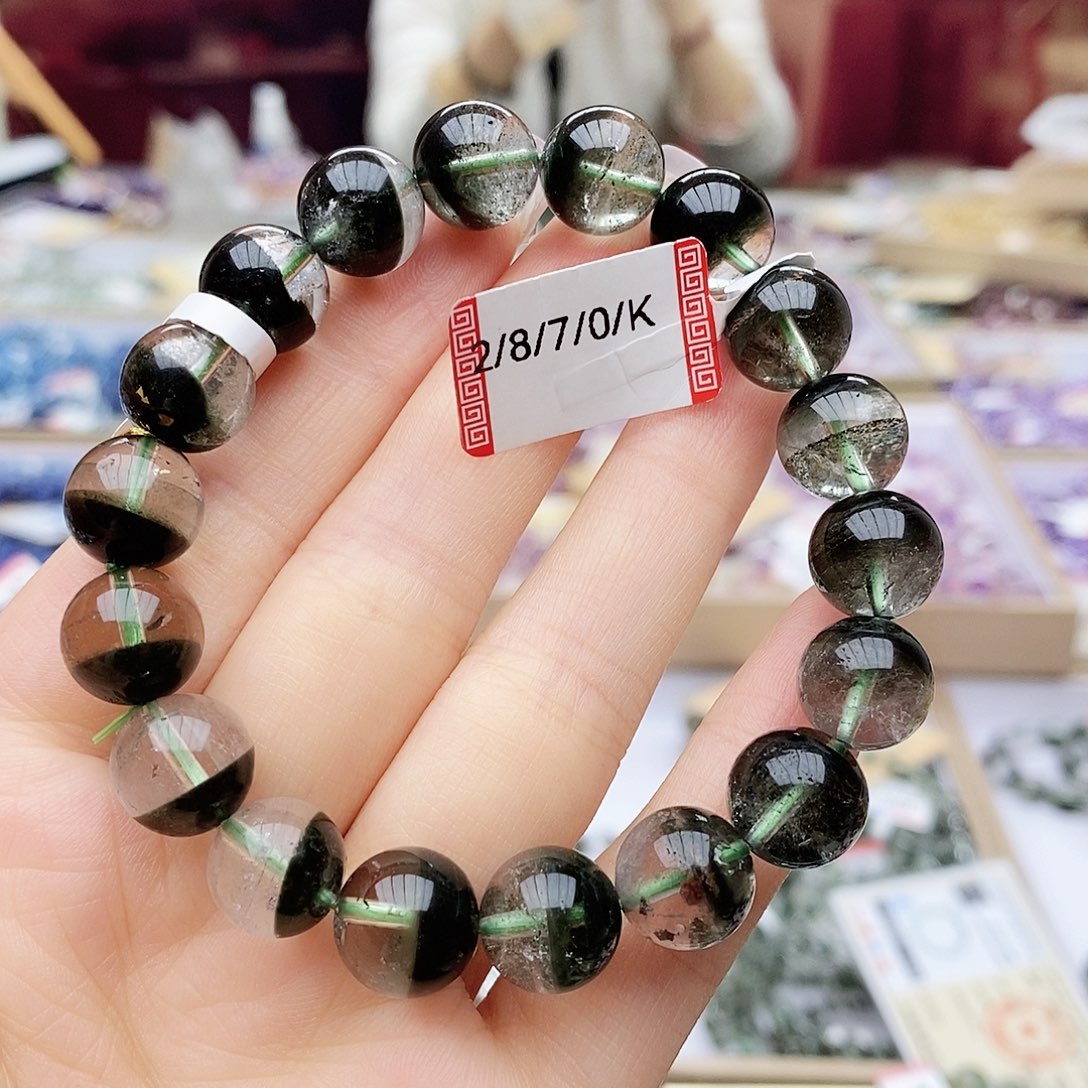 水晶手链未镶嵌v051 绿幽灵