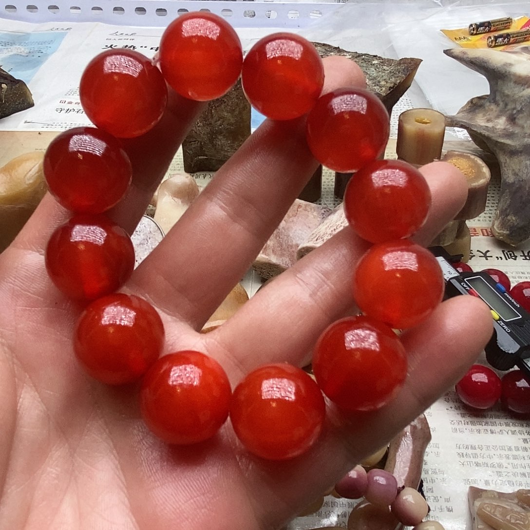 驼骨手串/手链鱼金石