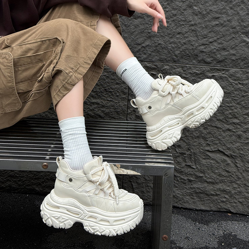 增高10cm时尚老爹鞋女2025秋季新款透气运动鞋潮鞋休闲鞋7917-50