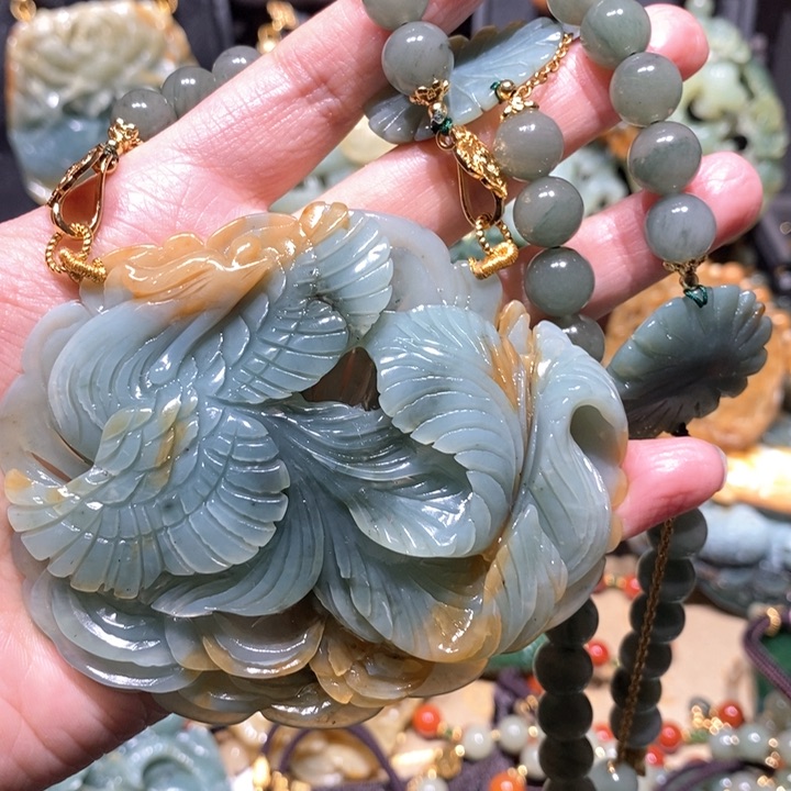 岫玉毛衣链未镶嵌