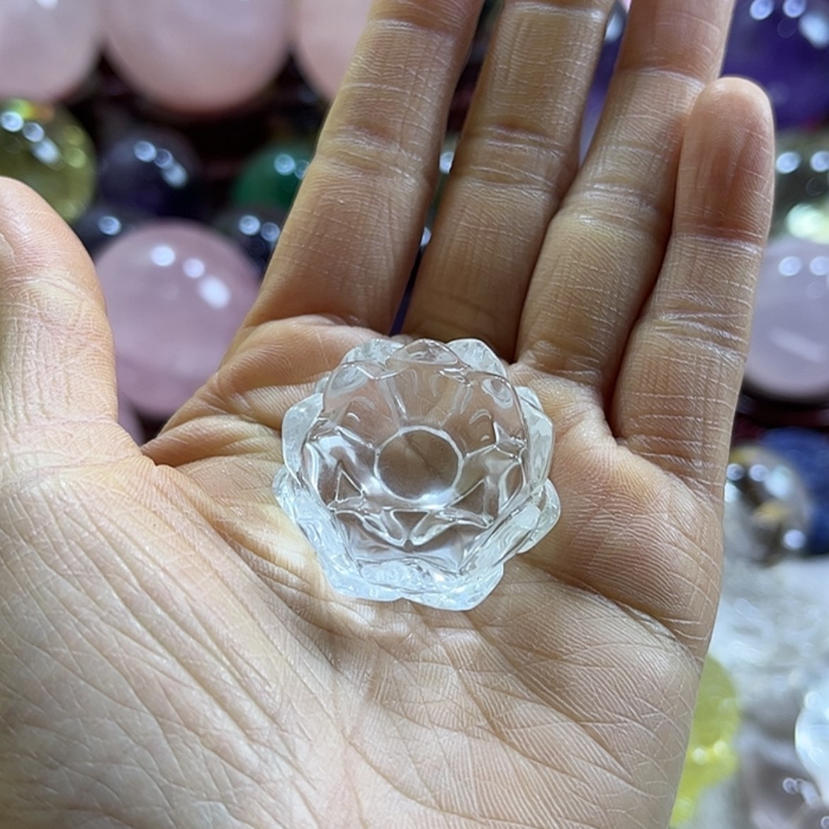 【闪购商品】水晶摆件莲花未镶嵌