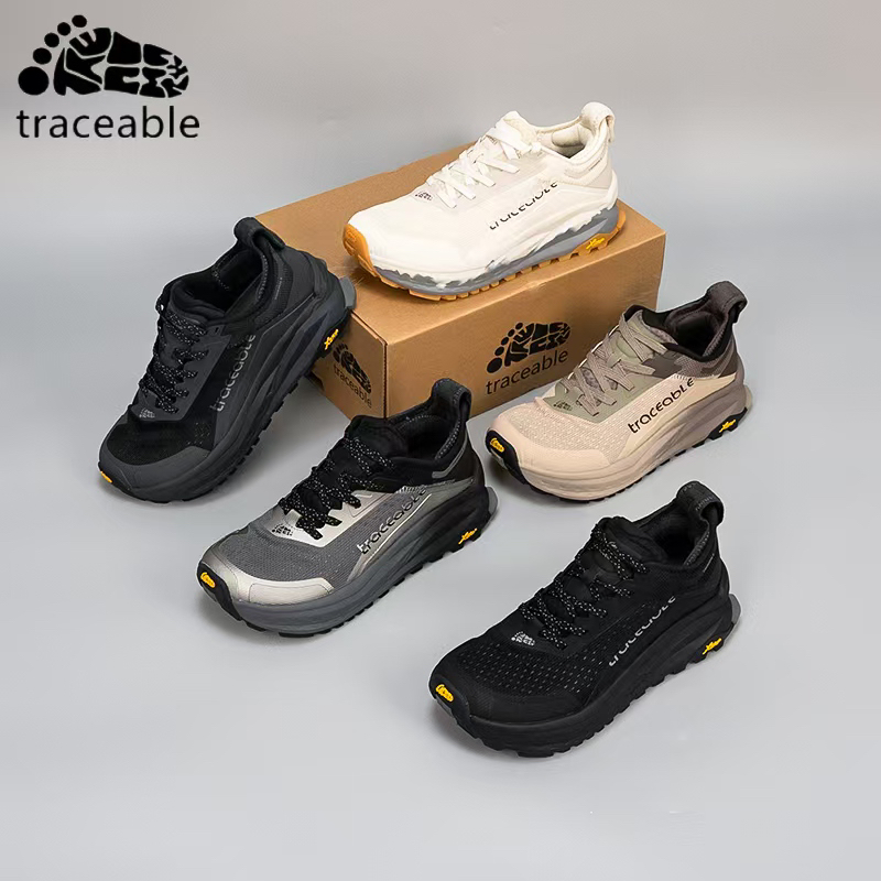 轻便减震4E宽楦户外透气防滑全地形越野跑鞋男女通用