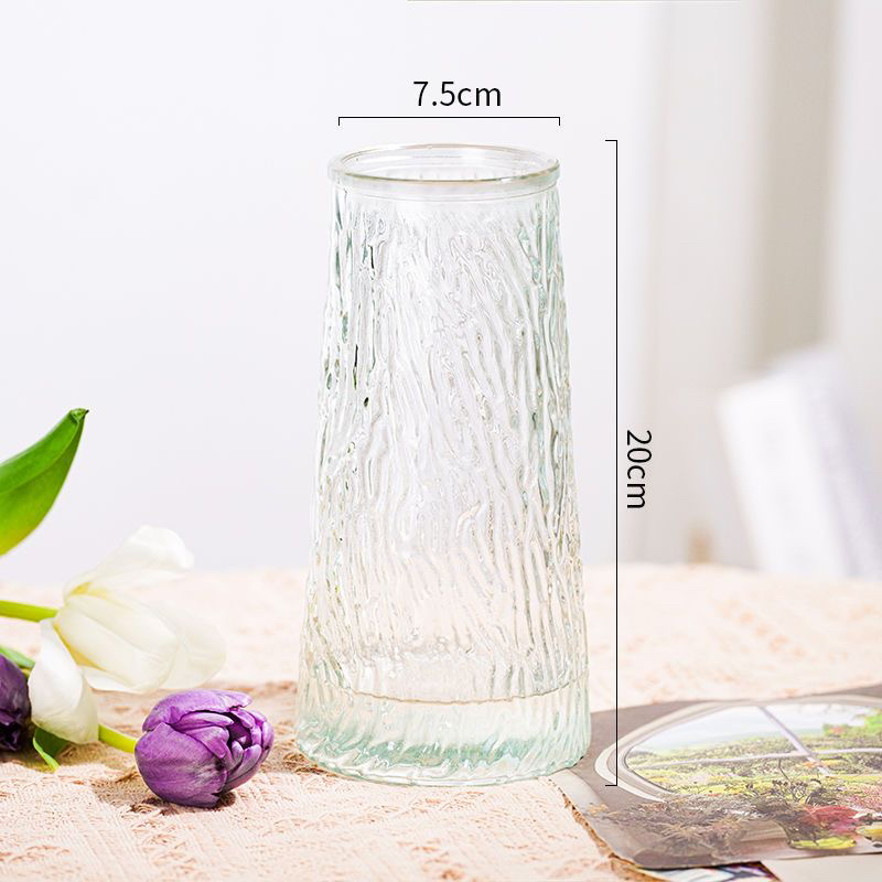 云影精选花瓶简约透明玻璃花瓶