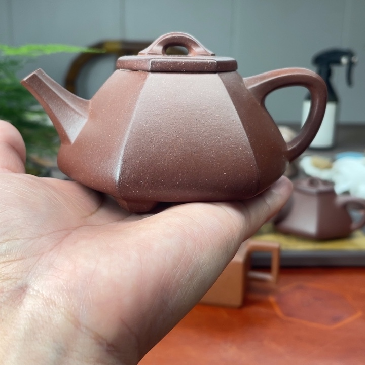 茶壶紫砂原矿无添加手磨料底槽清六方子冶