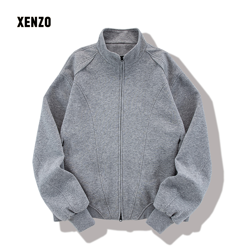 【XENZO】2025秋季新款男女同穿灰色外套