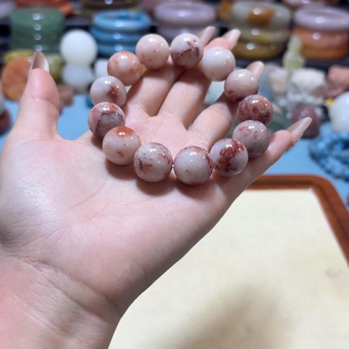 石英岩玉合金手链