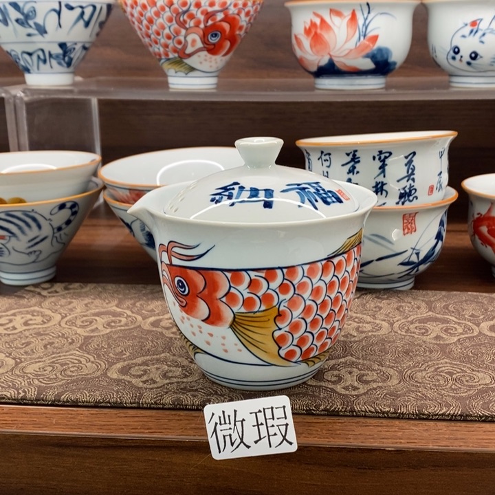 釉下老陶泥手工绘制