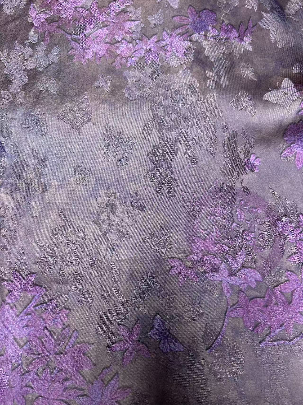 紫小叶 新中式新国风 高清数码印花