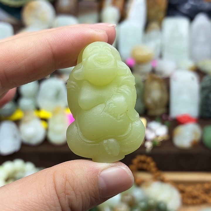 璞***玉和田玉银S925镶嵌颈饰