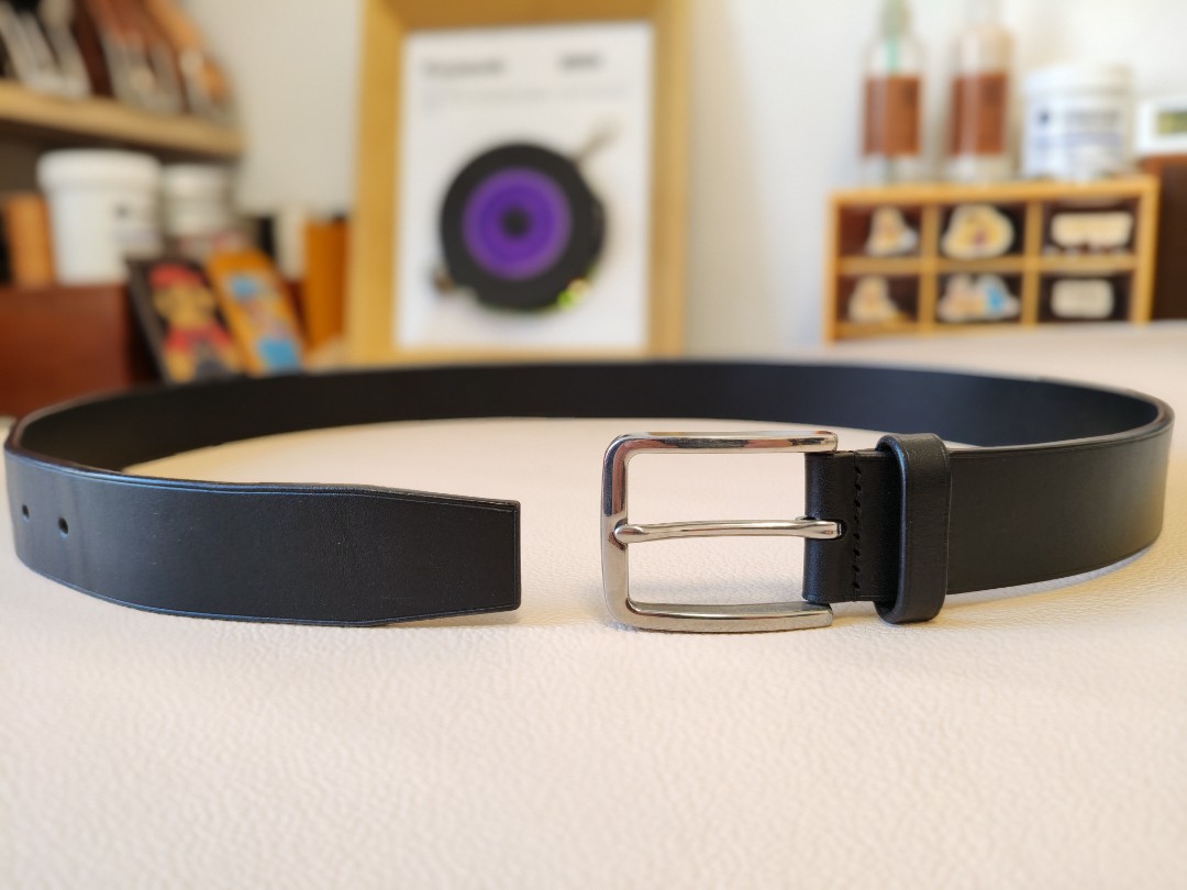 经典针扣商务休闲手工腰带意大利头层牛皮植鞣男女黄牛皮真皮皮带