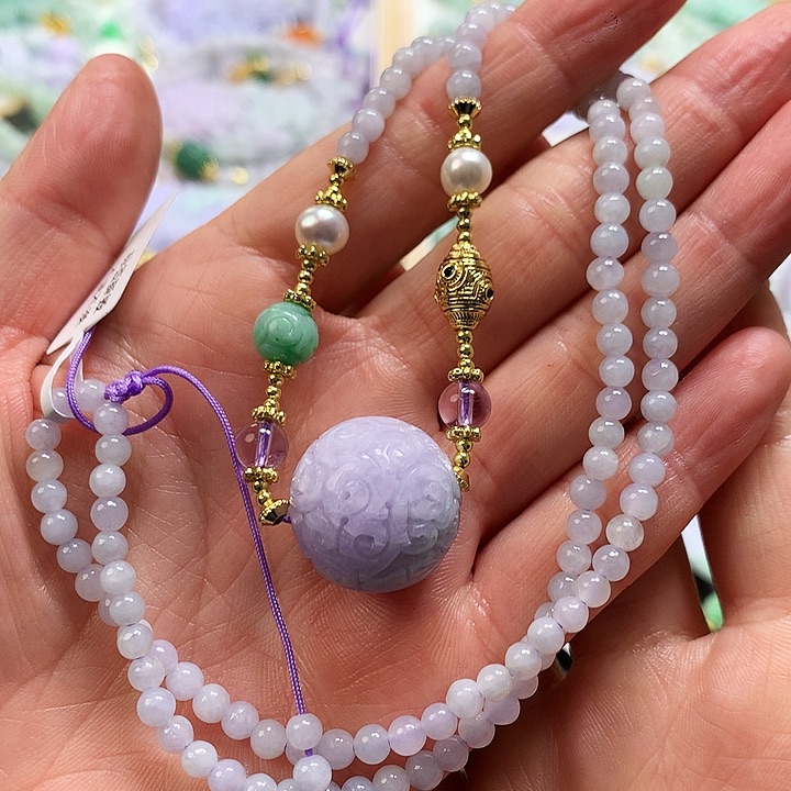 翡翠颈饰未镶嵌吊坠