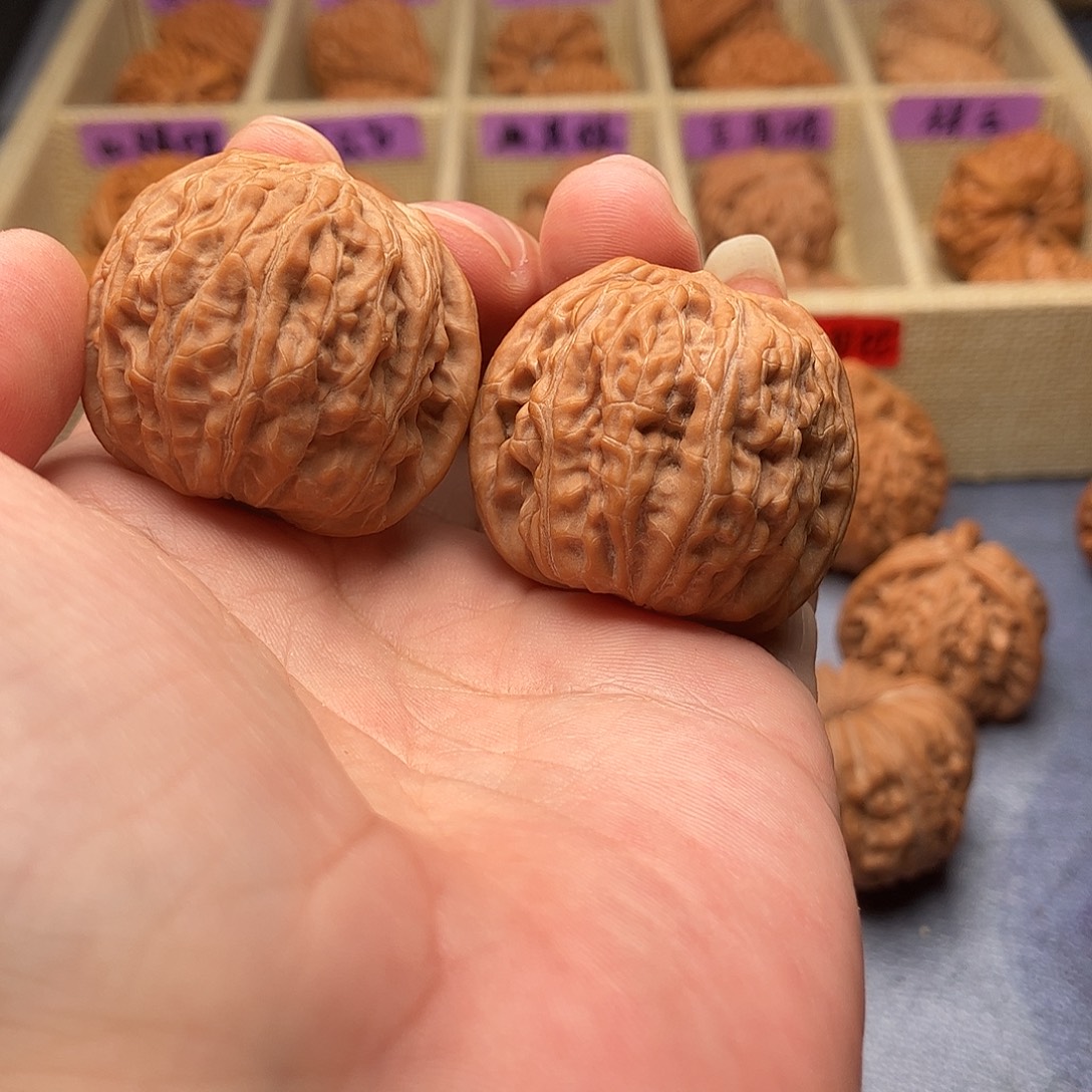 别***子文玩核桃把件汉高山磨盘