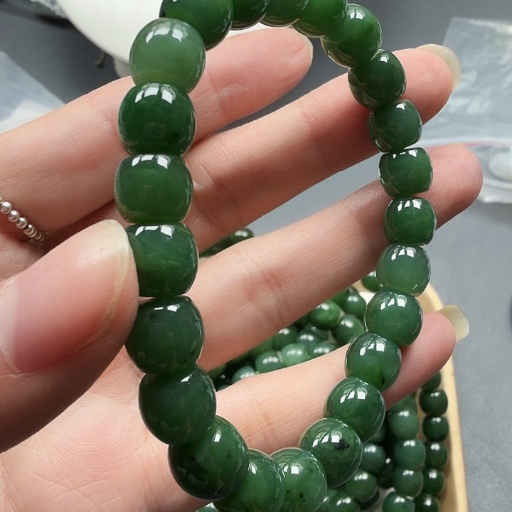 和田玉未镶嵌手链13