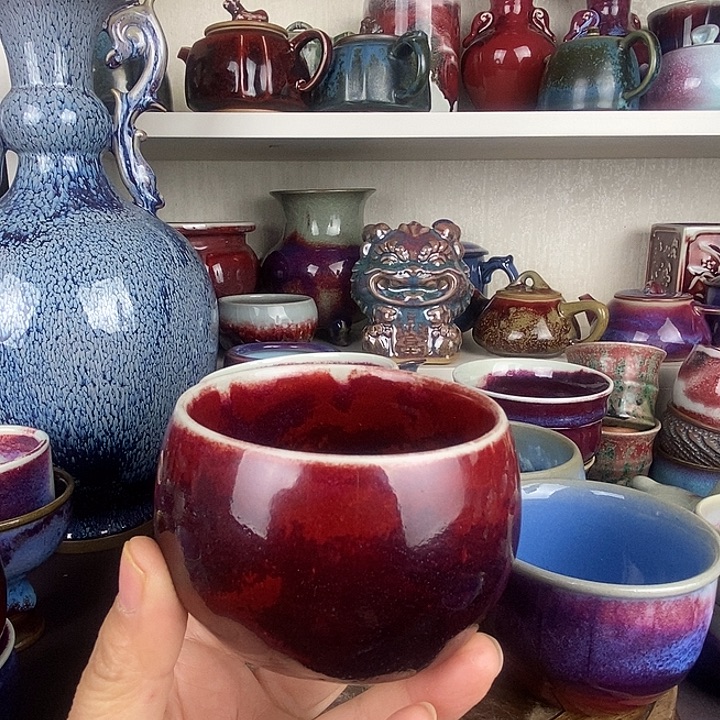 漫***步茶盏中国神后钧瓷茶具