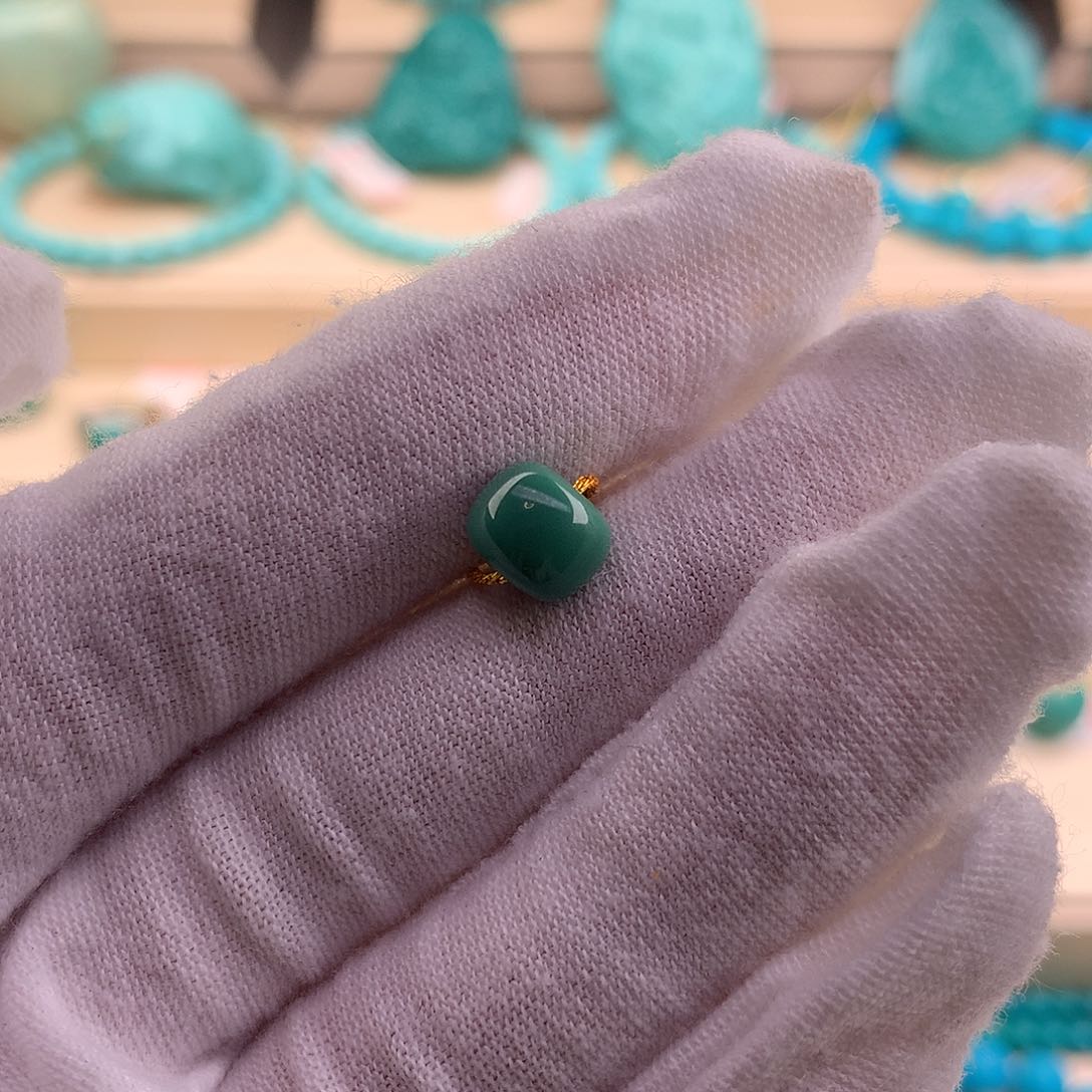 绿松石珠宝奇石未镶嵌8.1-6.6