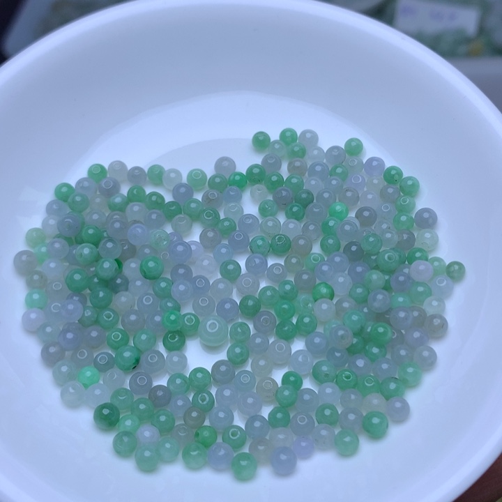 散珠翡翠卡3.5紫绿10个