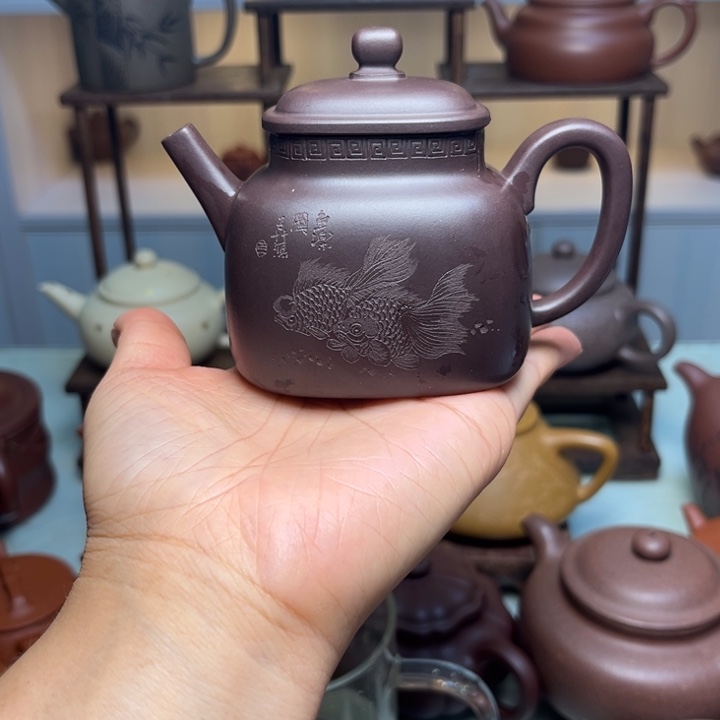 肉***姐茶壶紫砂手工制作