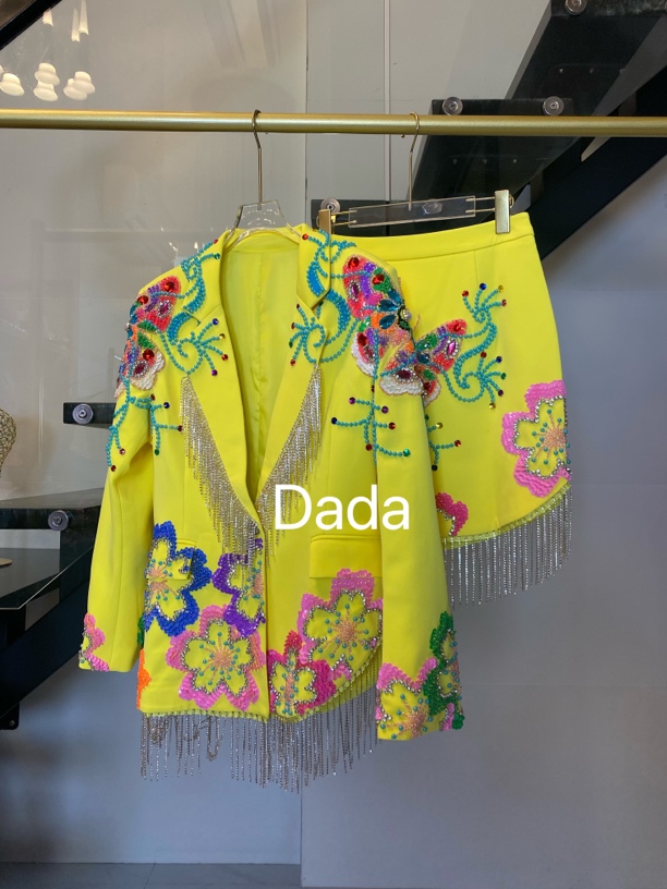 Dada设计款新款重工个性款休闲时尚百搭洋气时装套装