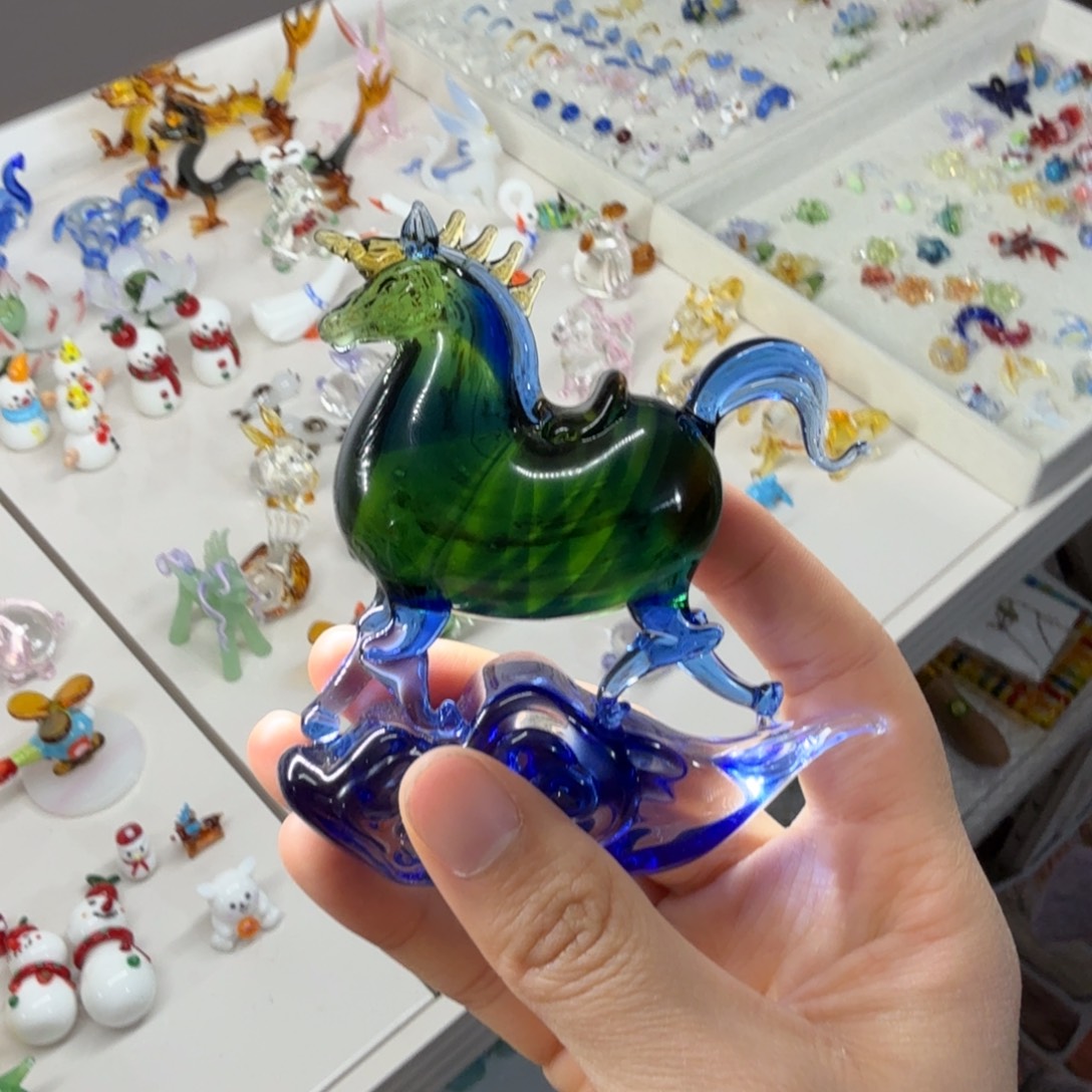 琉璃手工艺品唐马