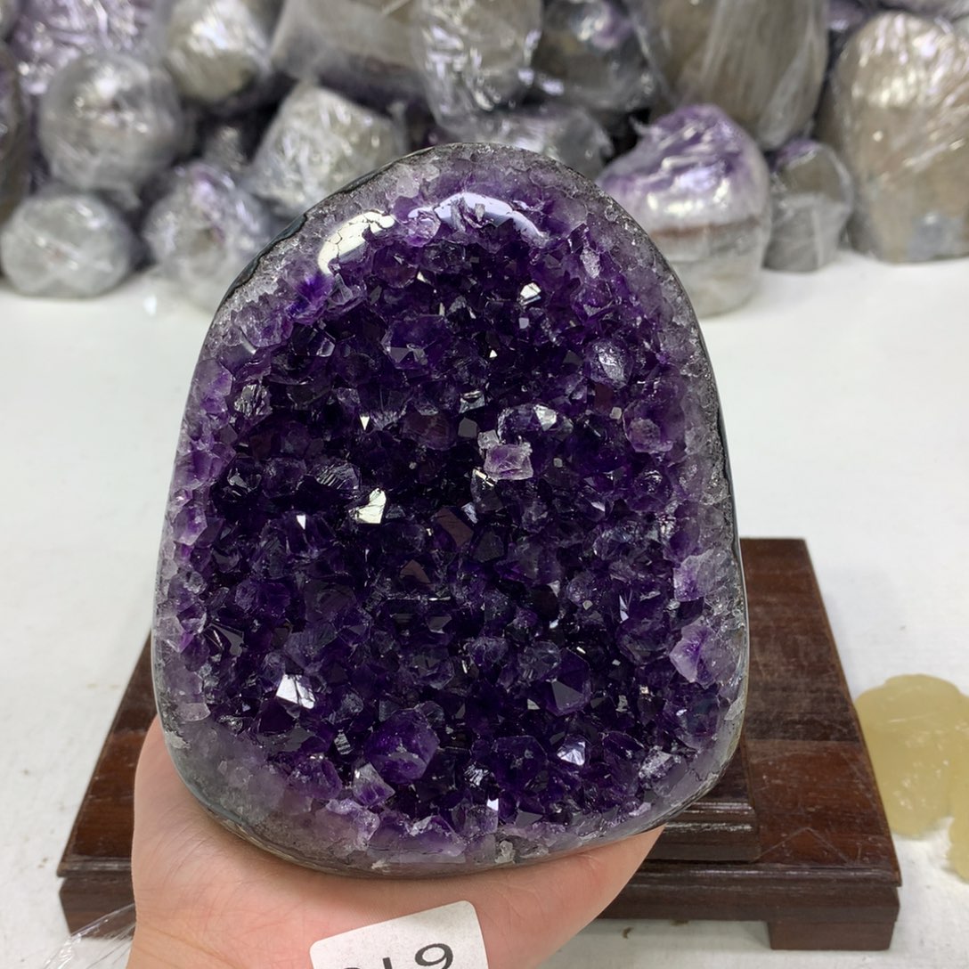 紫晶摆件未镶嵌水晶