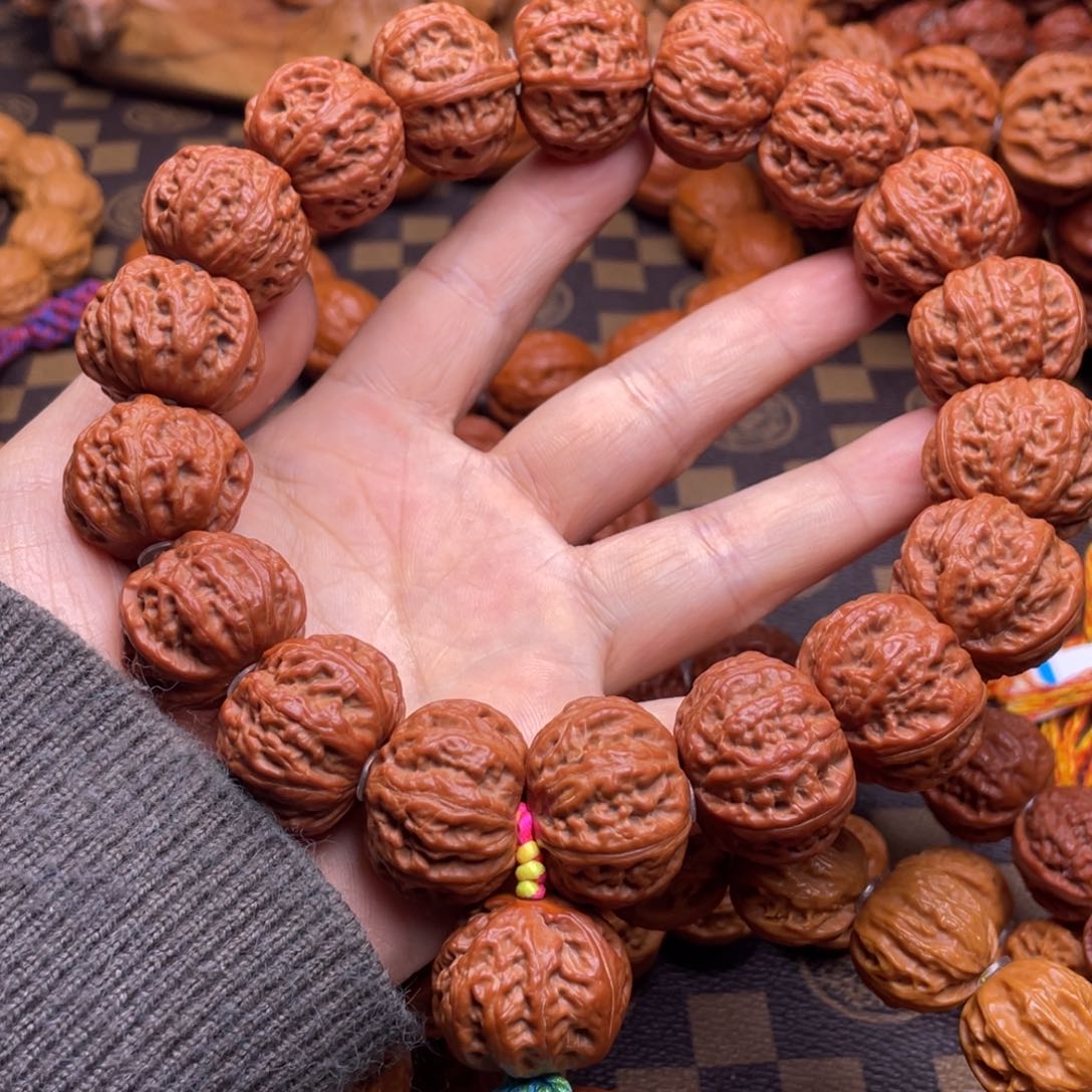 文玩核桃吊坠弦*珊瑚