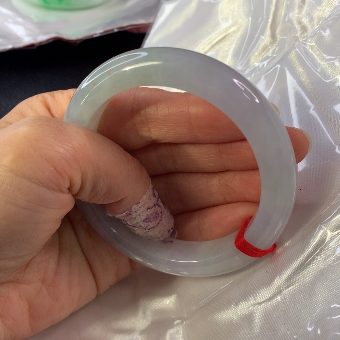 翡翠未镶嵌手镯翡翠手镯58.5