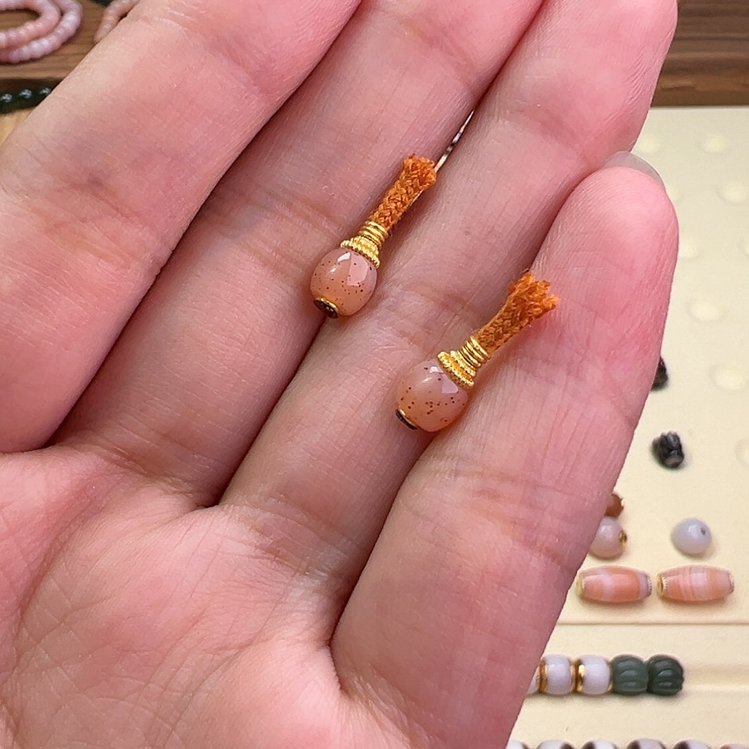 玛瑙/玉髓配饰18K金镶嵌原****梦