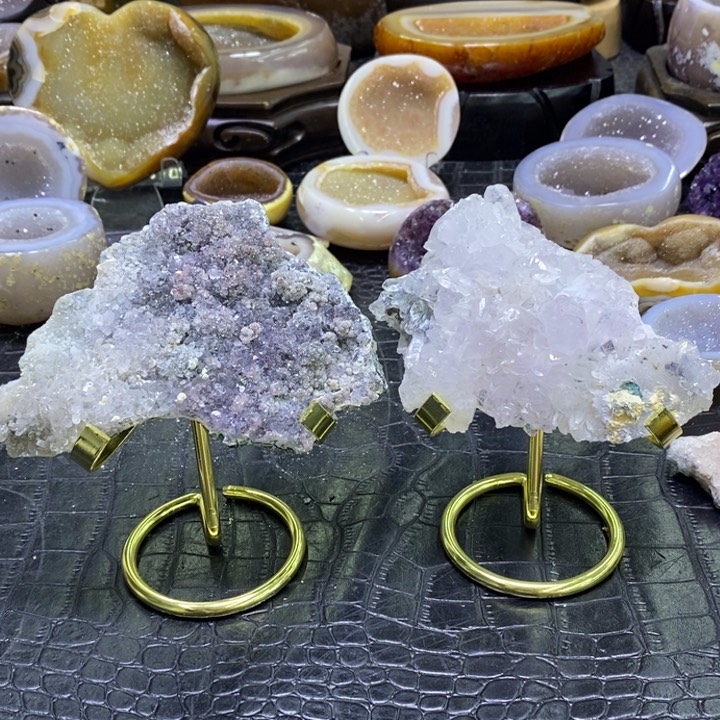 未镶嵌珠宝半成品水晶锦****号奇石矿标