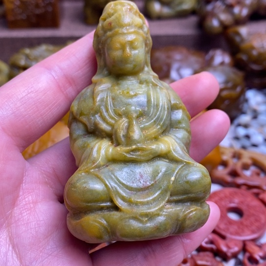 蛇纹石玉未镶嵌颈饰128