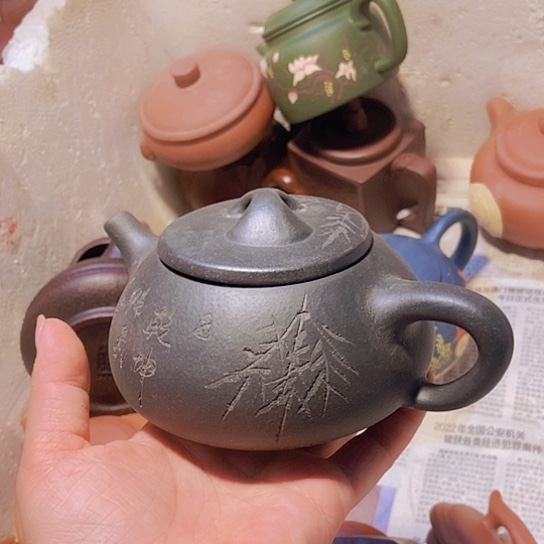 全手工制作宜兴紫砂壶微瑕