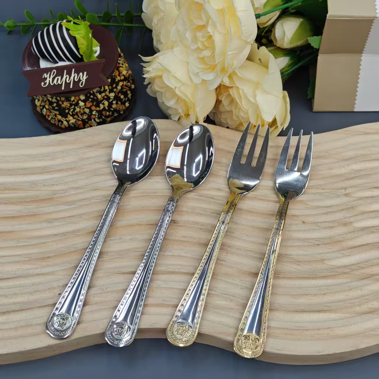 英国小男孩外贸餐具两勺两叉【汤姆福利专场】