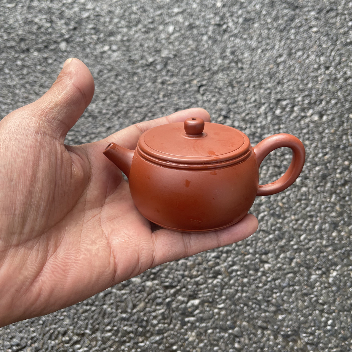 鼓型手拉壶！容量150毫升！朱泥！做工精细！出水爆爽！