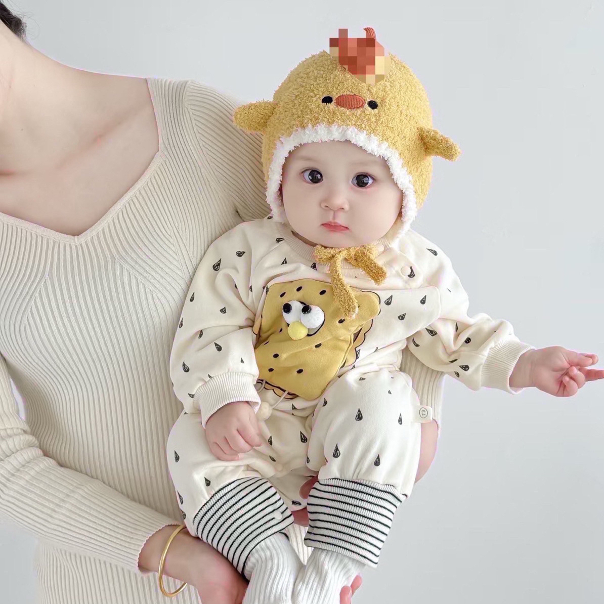 A8暖肤绒对开上衣组合