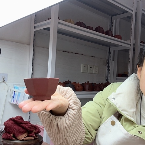 紫泥菱花杯菱花杯