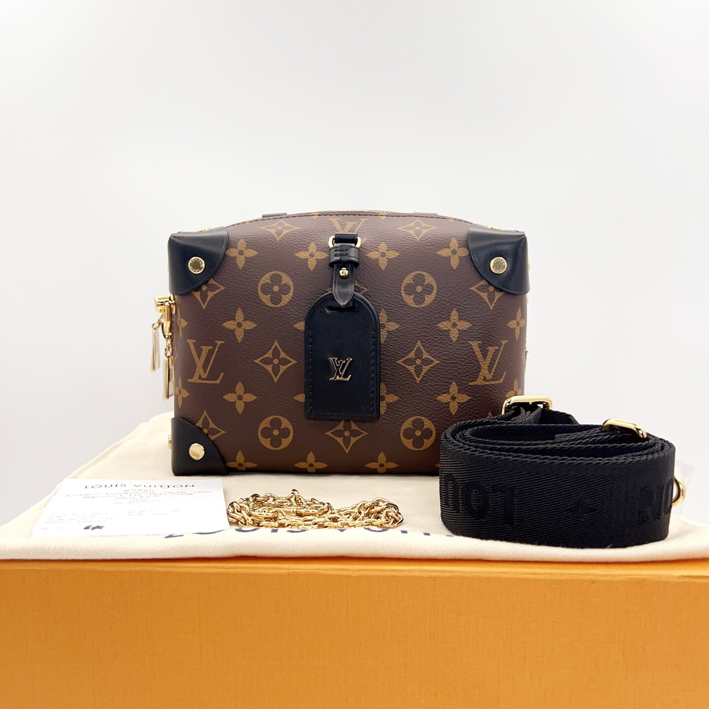 99新 LouisVuitton/路易威登 PetiteMalleSouple软盒子芯片款0397