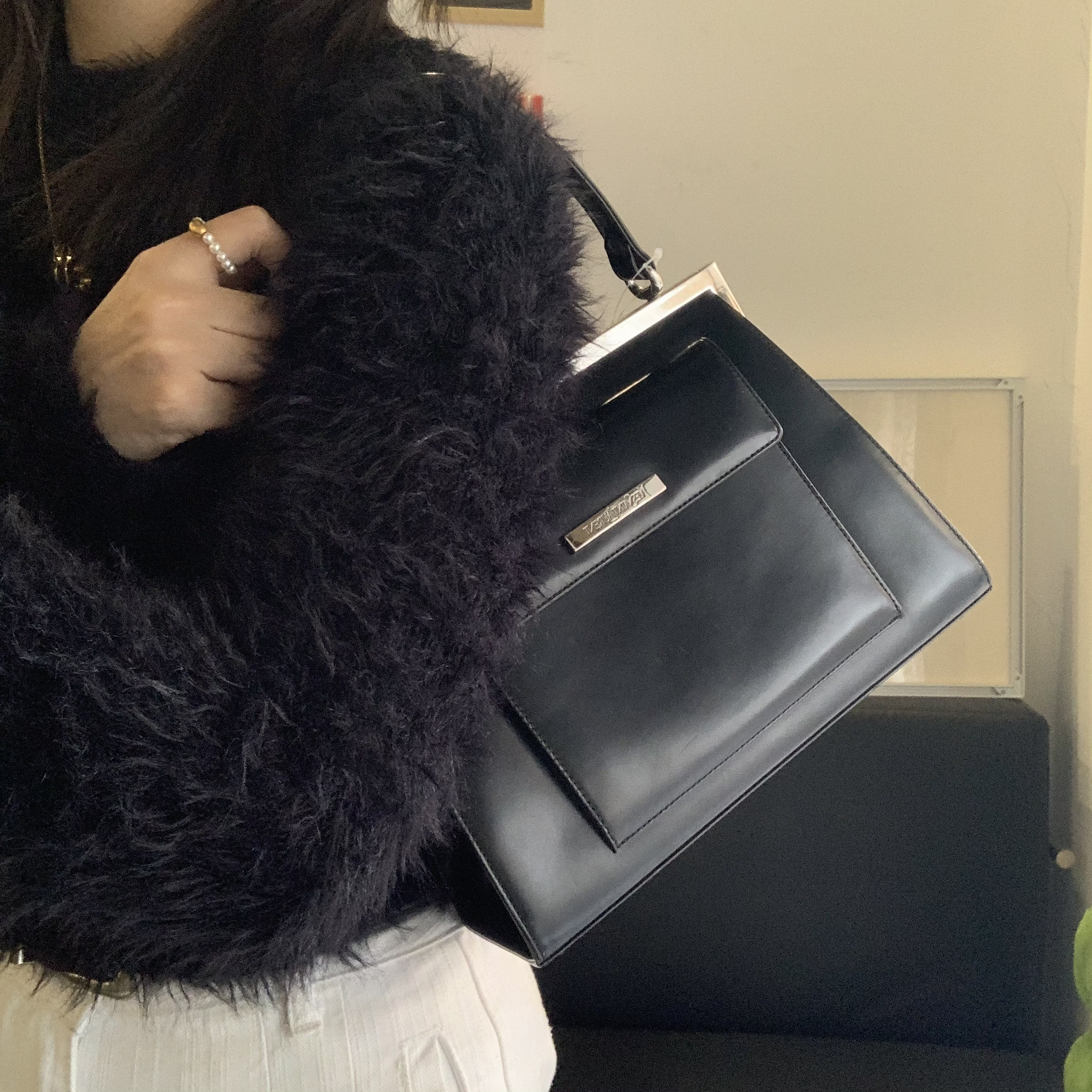 95新 YSL/圣罗兰 0 黑色全皮手提包