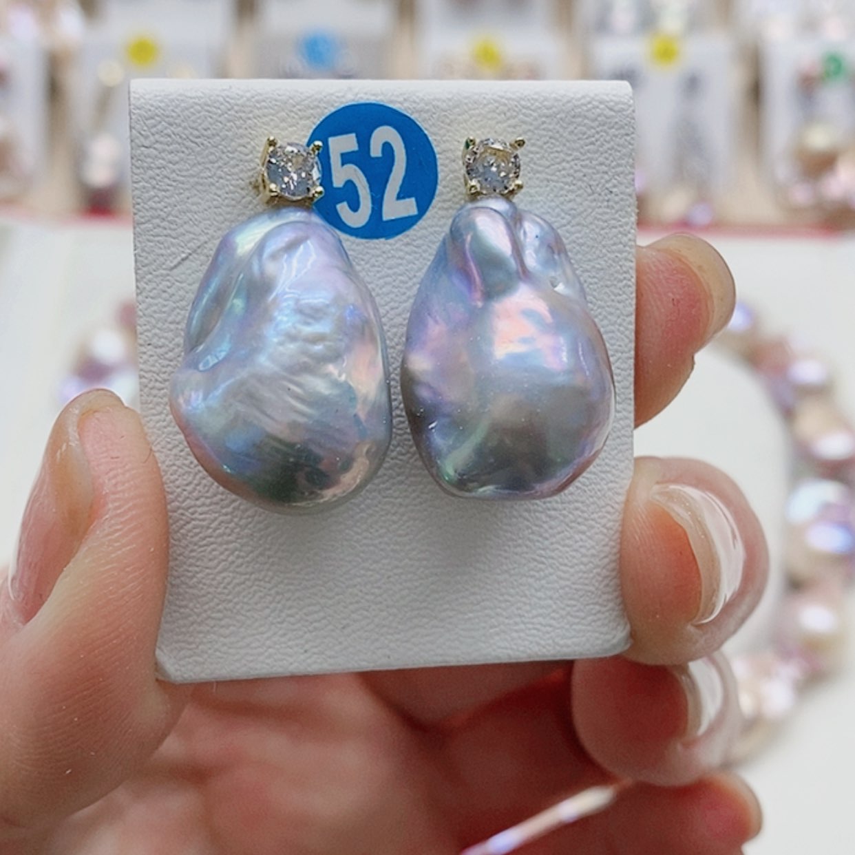 【闪购商品】淡水珍珠耳饰银S925镶嵌