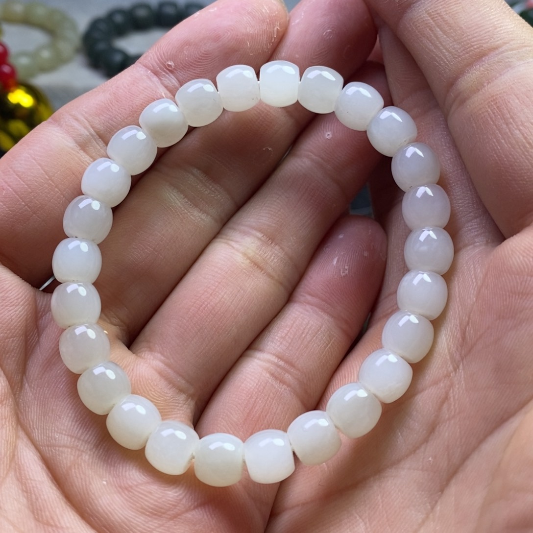 和田玉手串未镶嵌