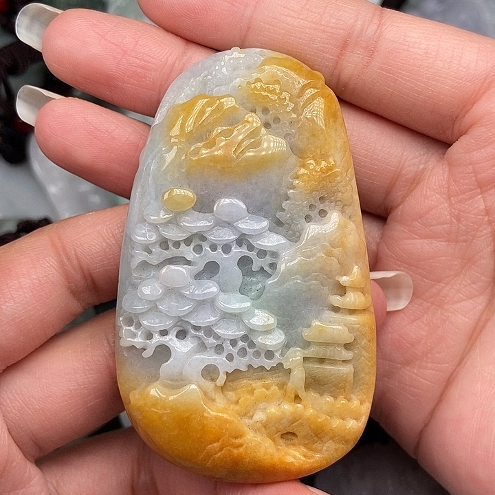 颈饰未镶嵌翡翠翡翠