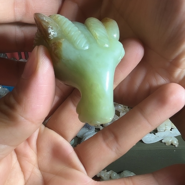 和田玉未镶嵌挂件