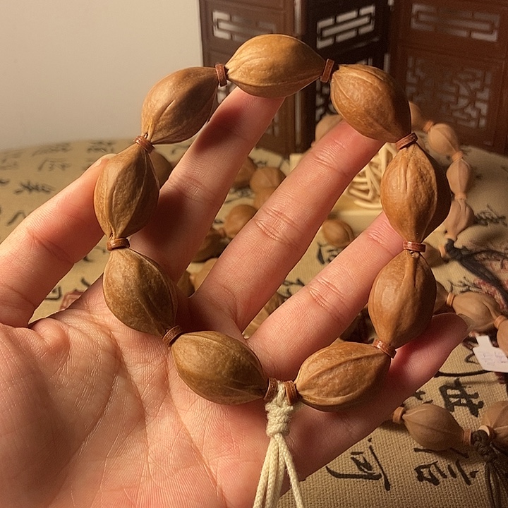 橄榄核手串/手链梅林铁核1728三花
