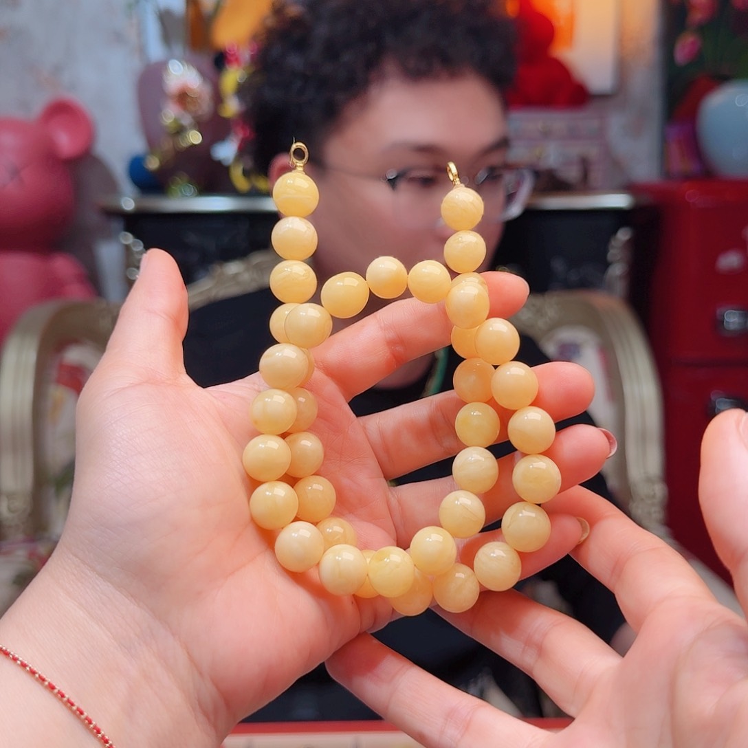 蜜蜡项链未镶嵌项链