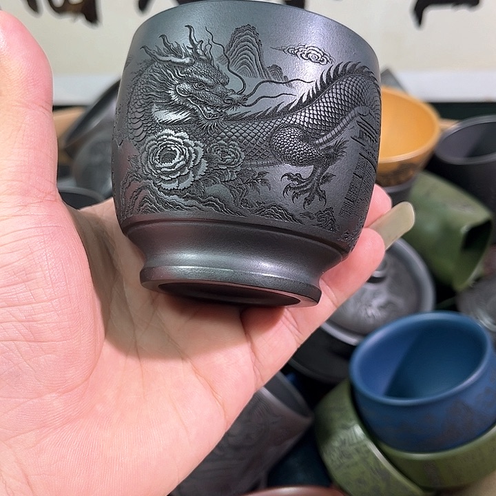 茶杯紫砂全手工紫砂主人杯