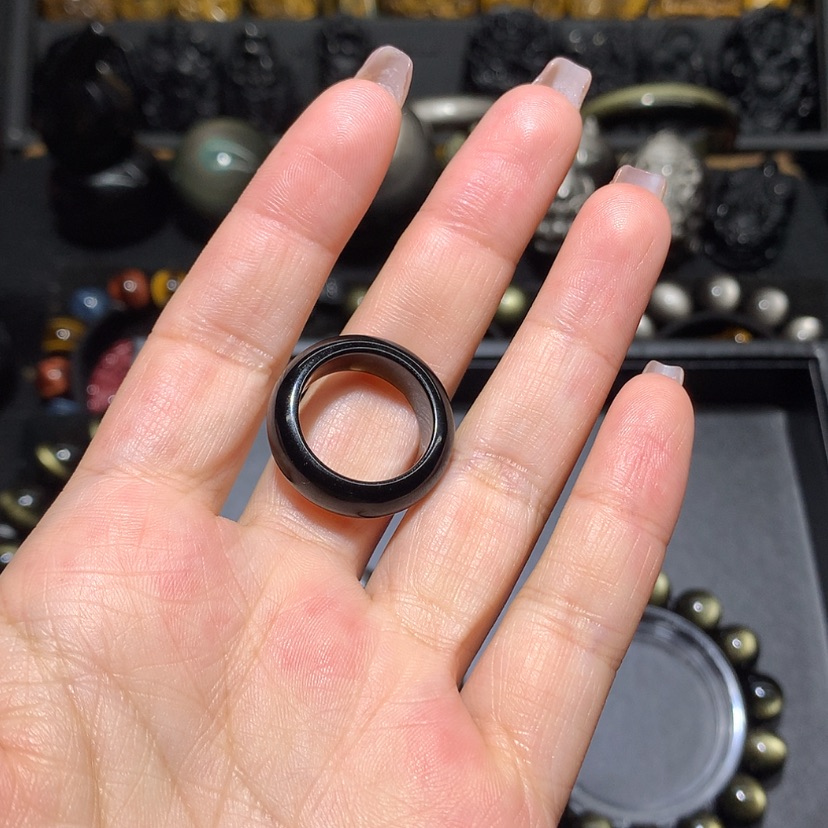 【闪购商品】黑曜岩珠宝奇石未镶嵌阿***浩