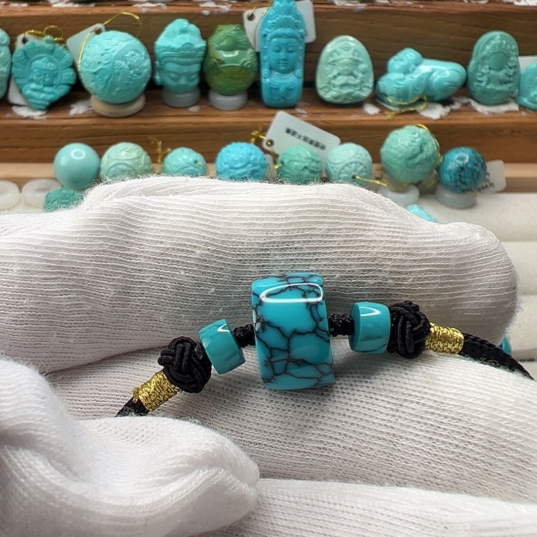 绿松石直切珠 未镶嵌