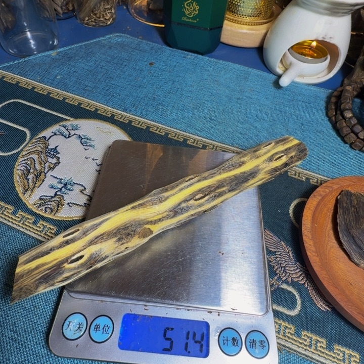 琳***爱木木手工艺品绿棋西瓜叶棍料51克